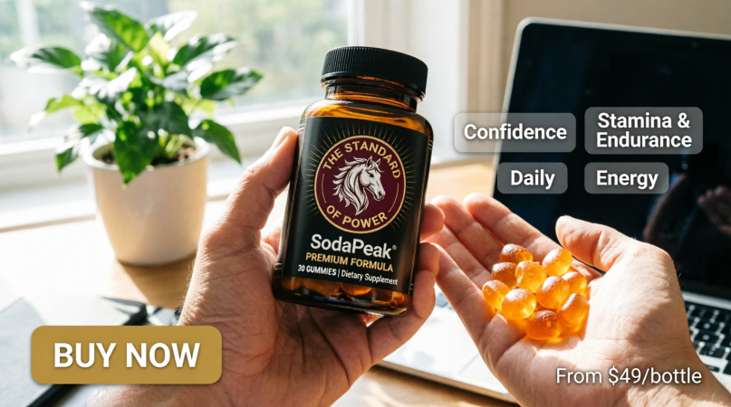 SodaPeak gummies beside the bottle
